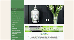 Desktop Screenshot of conceptsinmassagetherapy.com